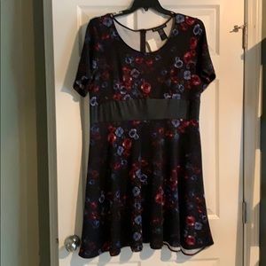 Black floral dress!